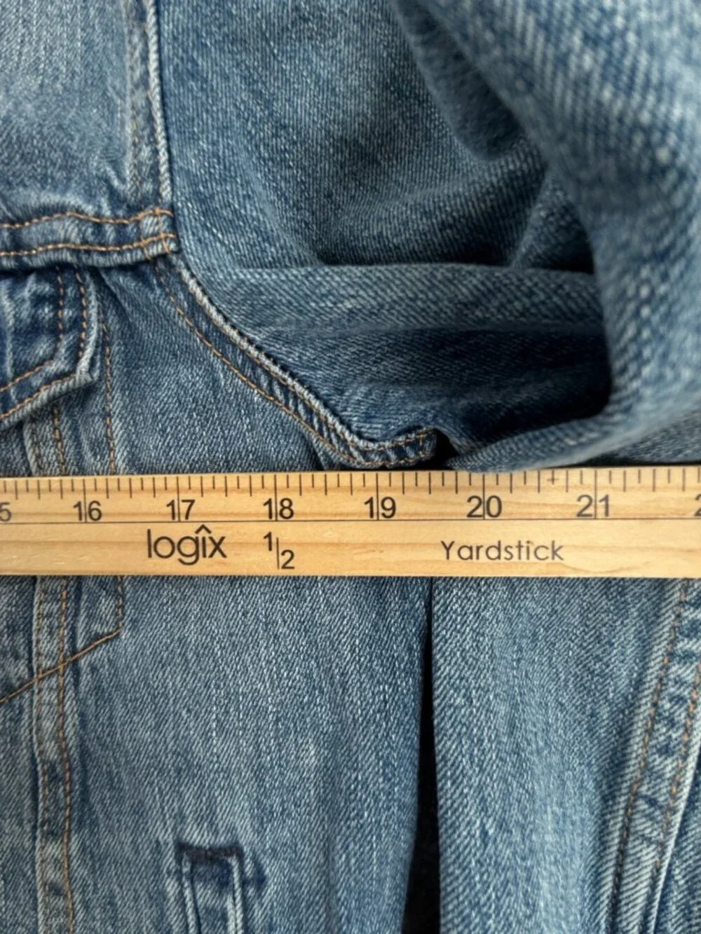 Levis Premium Denim Jacket Small Blue Metal Buttons Type 3 Cotton Lyocell Men
